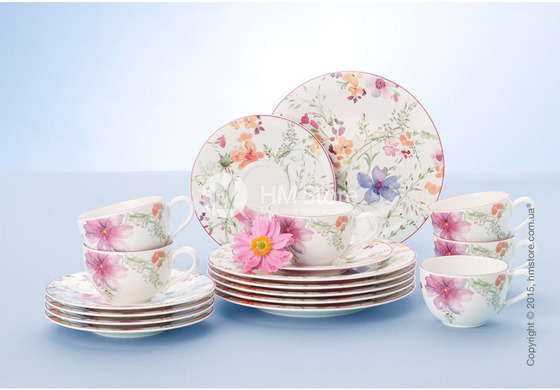 Кофейный сервиз Villeroy & Boch коллекция Mariefleur Basic на 6 персон, 18 предметов Кофейный сервиз Villeroy & Boch коллекция Mariefleur Basic на 6 персон, 18 предметов