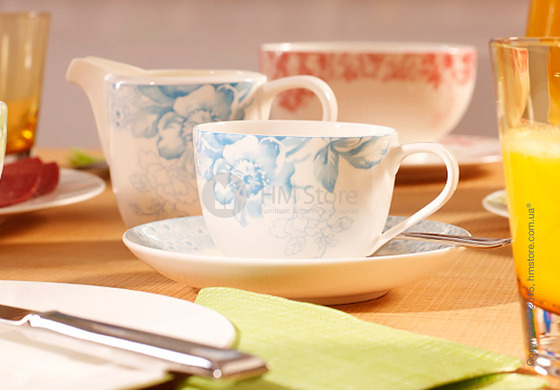 Кофейный сервиз Villeroy & Boch коллекция Floreana на 6 персон, 18 предметов, Blue