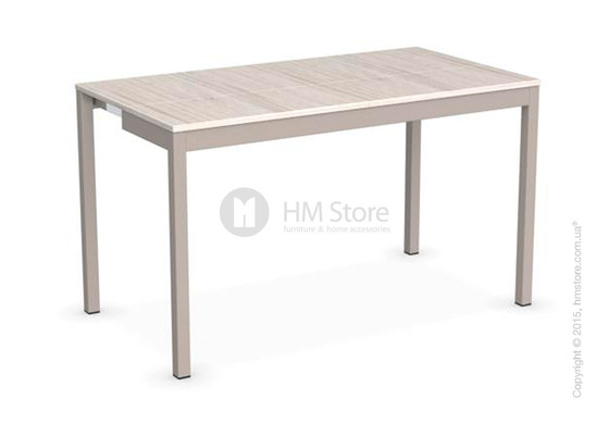 Стол Calligaris Snap Consolle, Extending console table, Melamine deco pearl and Metal matt taupe