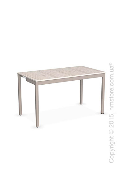 Стол Calligaris Snap Consolle, Extending console table, Melamine deco pearl and Metal matt taupe