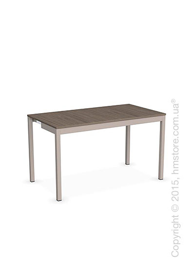 Стол Calligaris Snap Consolle, Extending console table, Melamine deco nougat and Metal matt taupe