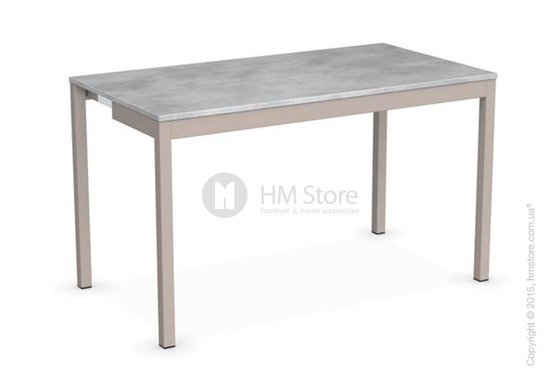 Стол Calligaris Snap Consolle, Extending console table, Melamine beton grey and Metal matt taupe