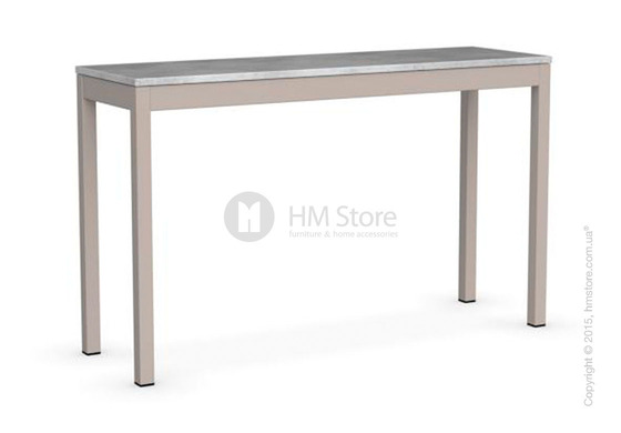 Стол Calligaris Snap Consolle, Extending console table, Melamine beton grey and Metal matt taupe Стол Calligaris Snap Consolle, Extending console table, Melamine beton grey and Metal matt taupe