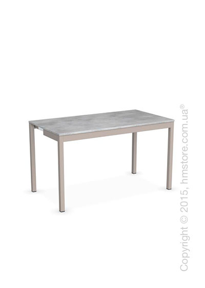 Стол Calligaris Snap Consolle, Extending console table, Melamine beton grey and Metal matt taupe