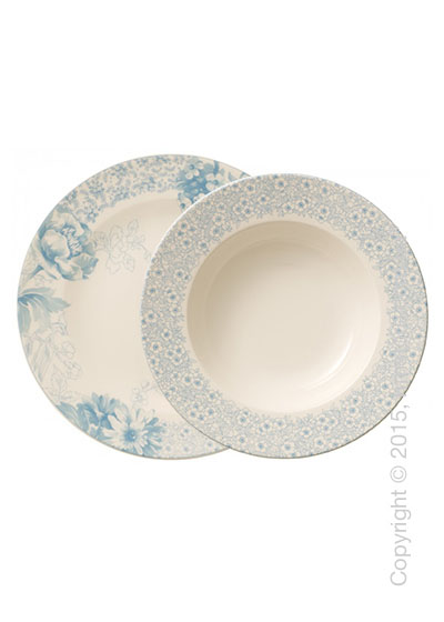 Набор тарелок Villeroy & Boch коллекция Floreana на 6 персон, 12 предметов, Blue