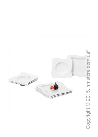 Набор тарелок Villeroy & Boch коллекция New Wave на 4 персоны, 8 предметов