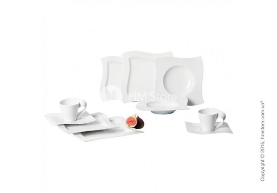 Набор фарфоровой посуды Villeroy & Boch коллекция New Wave на 6 персон, 30 предметов