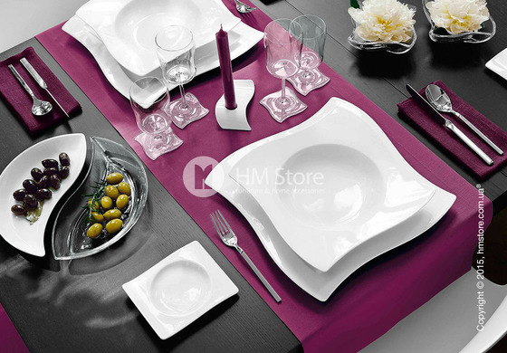Набор фарфоровой посуды Villeroy & Boch коллекция New Wave на 6 персон, 30 предметов