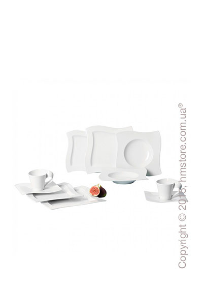 Набор фарфоровой посуды Villeroy & Boch коллекция New Wave на 6 персон, 30 предметов