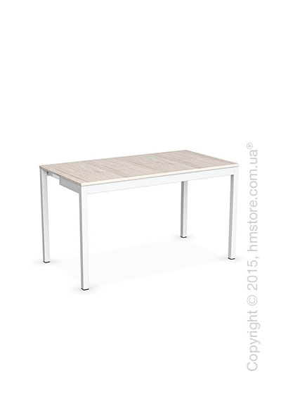 Стол Calligaris Snap Consolle, Extending console table, Melamine deco pearl and Metal matt optic white