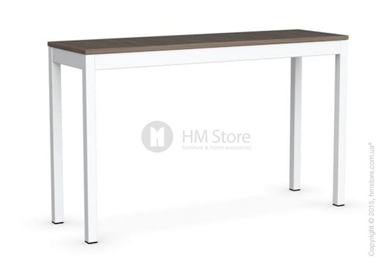 Стол Calligaris Snap Consolle, Extending console table, Melamine deco nougat and Metal matt optic white