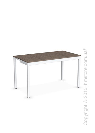 Стол Calligaris Snap Consolle, Extending console table, Melamine deco nougat and Metal matt optic white