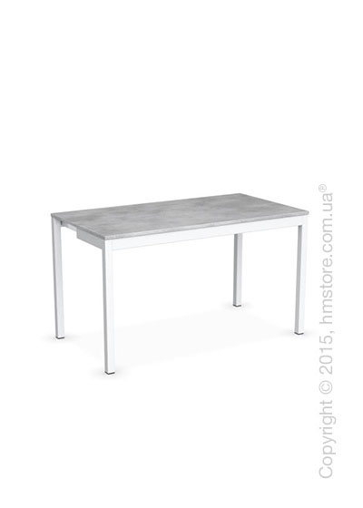 Стол Calligaris Snap Consolle, Extending console table, Melamine beton grey and Metal matt optic white