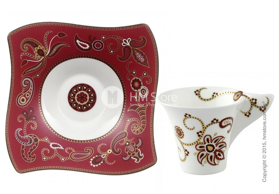 Чашка для эспрессо с блюдцем Villeroy & Boch коллекция Samarah, Purpur