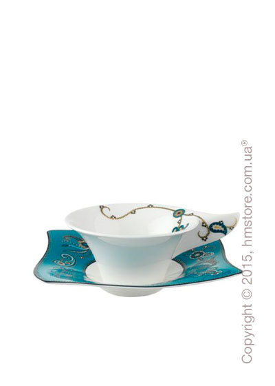 Чашка с блюдцем Villeroy & Boch коллекция Samarah, Turquoise