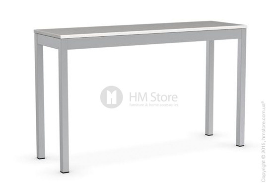Стол Calligaris Snap Consolle, Extending console table, Melamine multistripe silk and Metal satin steel