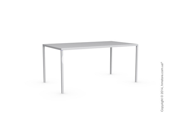 Стол Calligaris Heron, Rectangular metal table S, Metal matt optic white