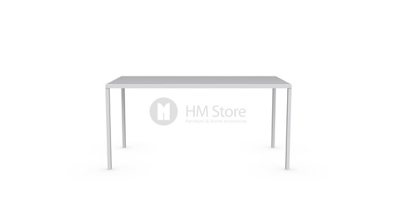 Стол Calligaris Heron, Rectangular metal table S, Metal matt optic white