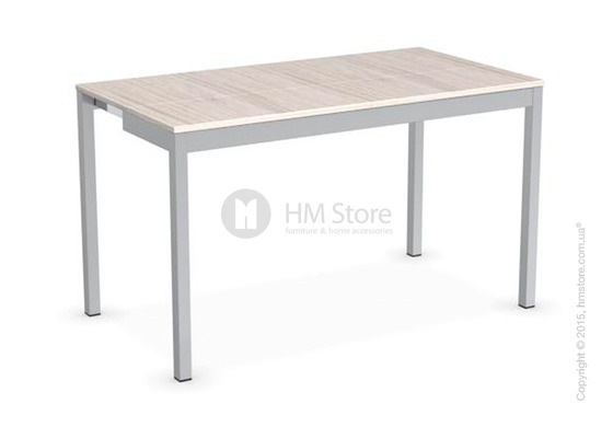 Стол Calligaris Snap Consolle, Extending console table, Melamine deco pearl and Metal satin steel