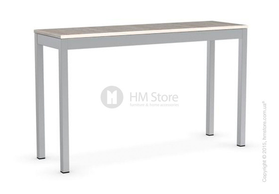 Стол Calligaris Snap Consolle, Extending console table, Melamine deco pearl and Metal satin steel