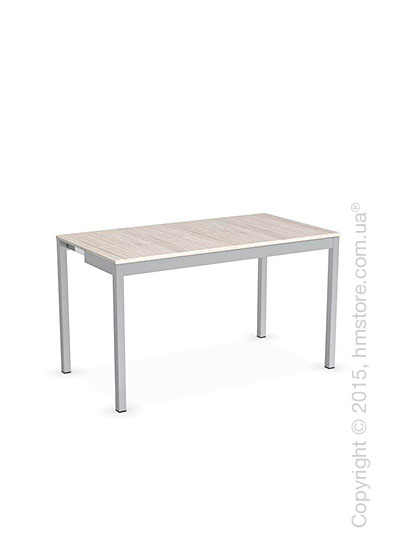 Стол Calligaris Snap Consolle, Extending console table, Melamine deco pearl and Metal satin steel