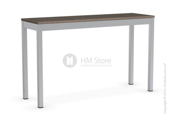 Стол Calligaris Snap Consolle, Extending console table, Melamine deco nougat and Metal satin steel Стол Calligaris Snap Consolle, Extending console table, Melamine deco nougat and Metal satin steel