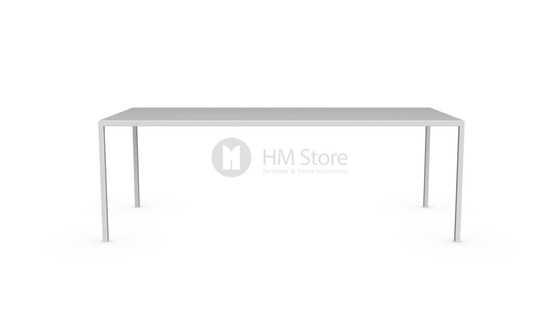 Стол Calligaris Heron, Rectangular metal table M, Metal matt optic white