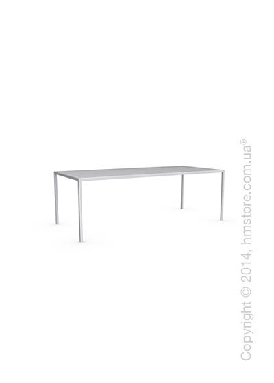 Стол Calligaris Heron, Rectangular metal table M, Metal matt optic white