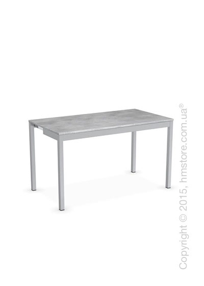 Стол Calligaris Snap Consolle, Extending console table, Melamine beton grey and Metal satin steel