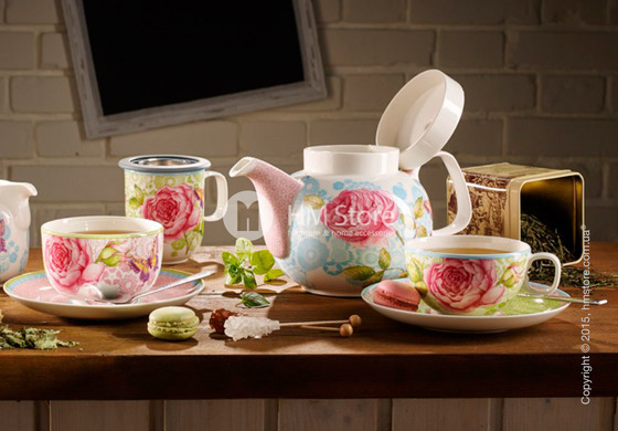 Чашка с блюдцем Villeroy & Boch коллекция Rose Cottage, Green
