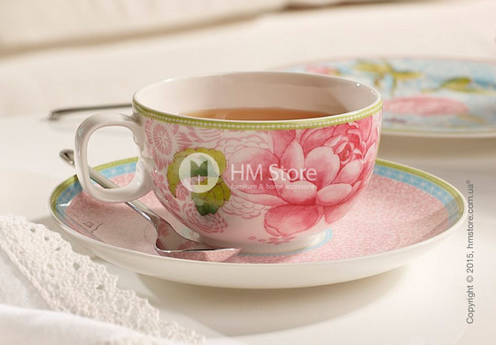Чашка с блюдцем Villeroy & Boch коллекция Rose Cottage, Pink. Купить