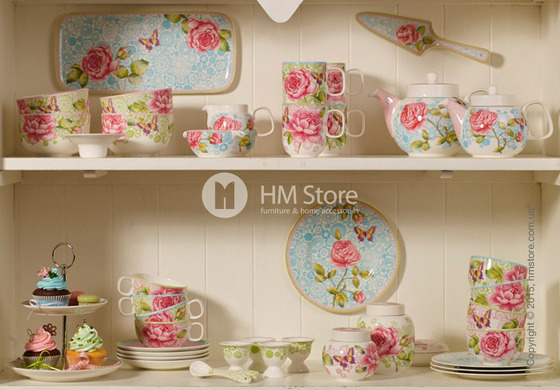 Набор посуды для торта Villeroy & Boch коллекция Rose Cottage