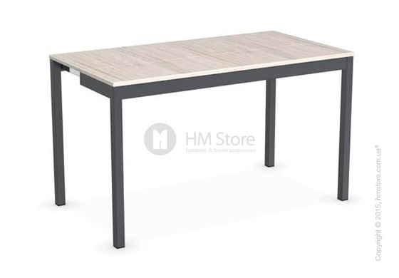 Стол Calligaris Snap Consolle, Extending console table, Melamine deco pearl and Metal matt grey