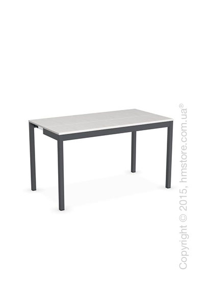Стол Calligaris Snap Consolle, Extending console table, Melamine multistripe silk and Metal matt grey