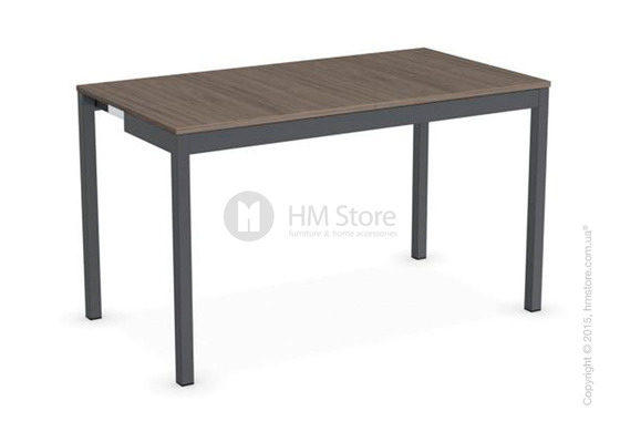 Стол Calligaris Snap Consolle, Extending console table, Melamine deco nougat and Metal matt grey