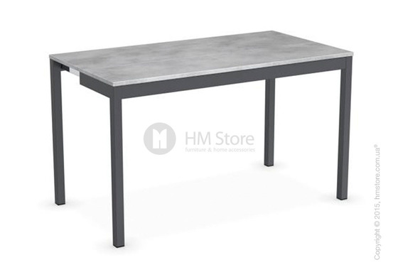 Стол Calligaris Snap Consolle, Extending console table, Melamine beton grey and Metal matt grey