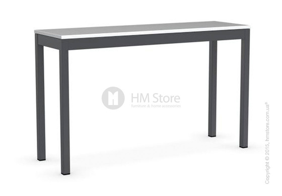 Стол Calligaris Snap Consolle, Extending console table, Melamine matt white and Metal matt grey Стол Calligaris Snap Consolle, Extending console table, Melamine matt white and Metal matt grey