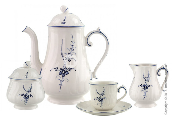 Кофейный сервиз Villeroy & Boch коллекция Alt Luxembourg на 6 персон, 15 предметов