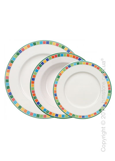 Набор тарелок Villeroy & Boch коллекция Twist Alea на 6 персон, 18 предметов, Caro