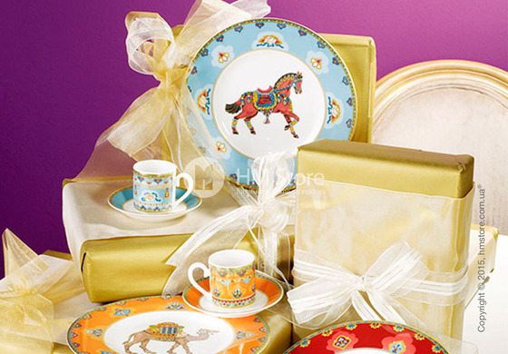 Чашка для эспрессо с блюдцем Villeroy & Boch коллекция Samarkand, Aquamarin