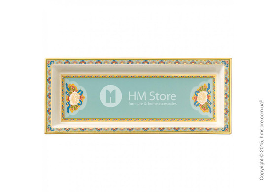 Тарелка Villeroy & Boch коллекция Samarkand, 25x10 см, Aquamarin