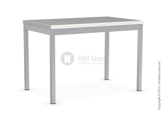 Стол Calligaris Snap Book, Flip top extending table, Melamine multistripe silk and Metal satin steel