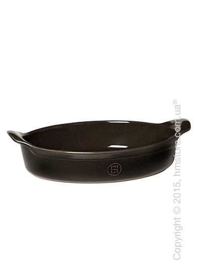 Форма для выпечки керамическая 34 х 23 см Emile Henry Ovenware, Charcoal