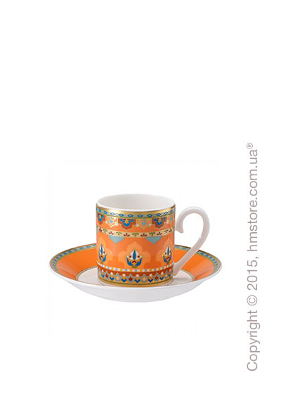 Чашка для эспрессо с блюдцем Villeroy & Boch коллекция Samarkand, Mandarin