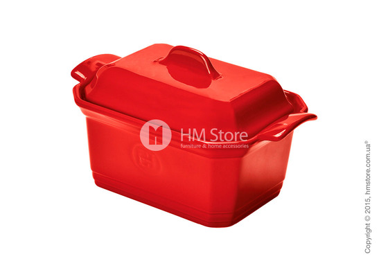 Форма для фуа-гра с прессом Emile Henry Ovenware, Burgundy