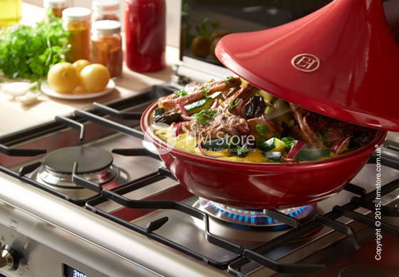 Керамический тажин Emile Henry Cookware Flame 3,5 л, Burgundy | HM Store