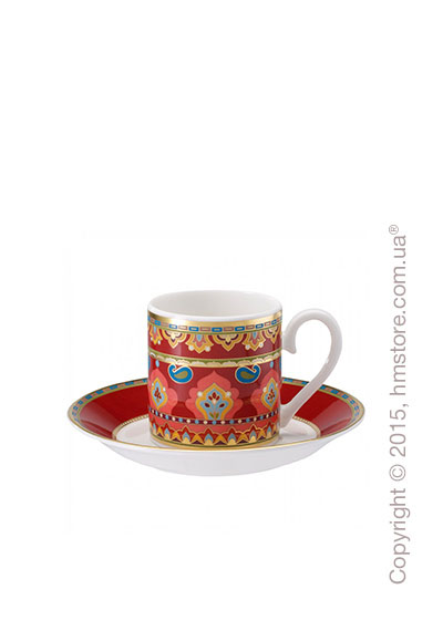 Чашка для эспрессо с блюдцем Villeroy & Boch коллекция Samarkand, Rubin