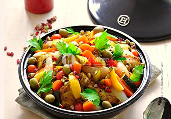 Тажин керамический Emile Henry Cookware Flame 2 л, Charcoal Тажин керамический Emile Henry Cookware Flame 2 л, Charcoal