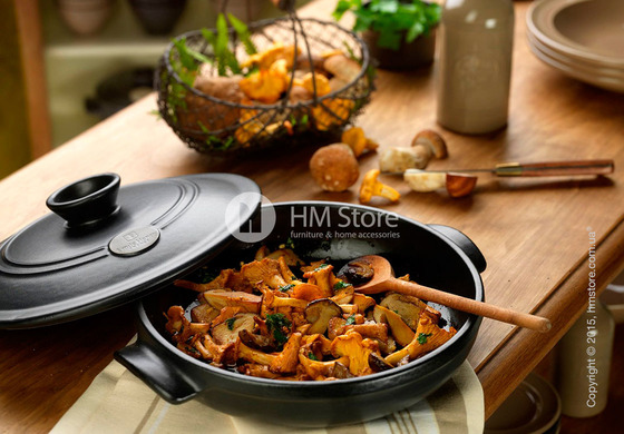 Кастрюля керамическая Emile Henry Cookware Flame 3,2 л, Charcoal