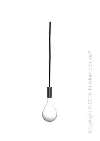 Подвесной светильник Calligaris Pom Pom, Design suspension lamp, Blown glass frosted white and Metal matt black